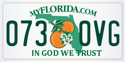 FL license plate 0730VG