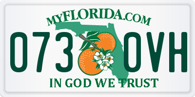 FL license plate 0730VH
