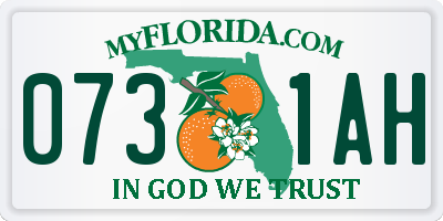 FL license plate 0731AH