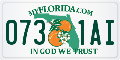 FL license plate 0731AI