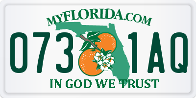 FL license plate 0731AQ