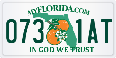 FL license plate 0731AT