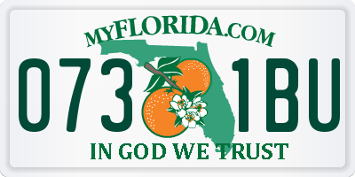 FL license plate 0731BU