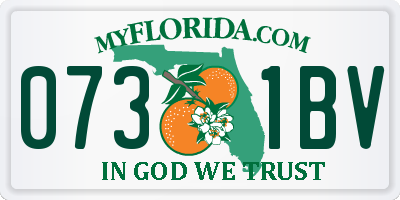 FL license plate 0731BV