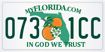FL license plate 0731CC
