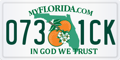 FL license plate 0731CK