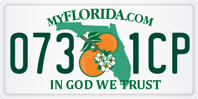 FL license plate 0731CP