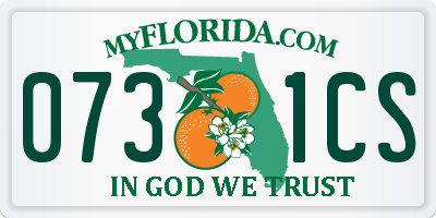 FL license plate 0731CS