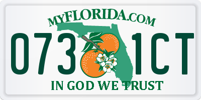 FL license plate 0731CT