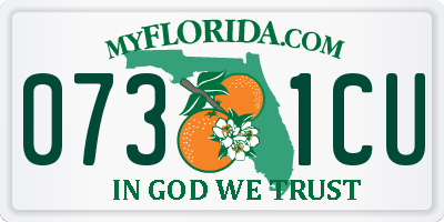 FL license plate 0731CU
