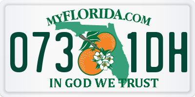 FL license plate 0731DH