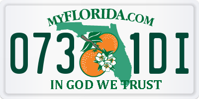 FL license plate 0731DI