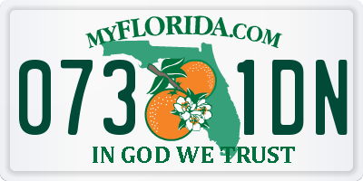 FL license plate 0731DN