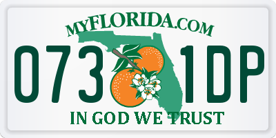 FL license plate 0731DP