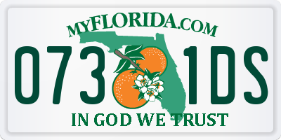 FL license plate 0731DS