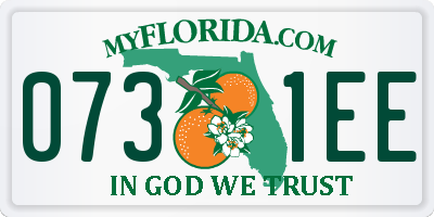 FL license plate 0731EE