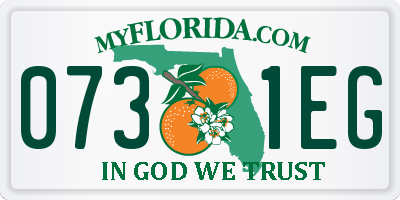 FL license plate 0731EG