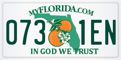 FL license plate 0731EN