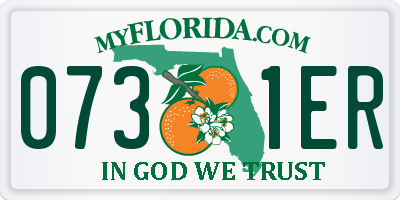 FL license plate 0731ER