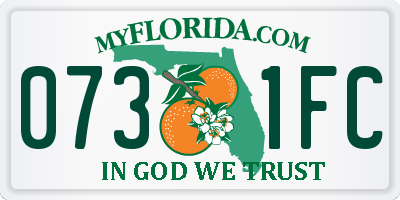 FL license plate 0731FC