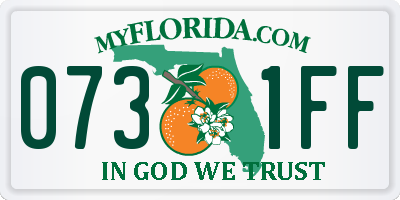 FL license plate 0731FF
