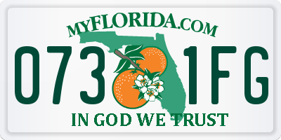 FL license plate 0731FG