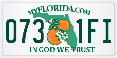 FL license plate 0731FI