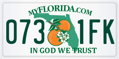 FL license plate 0731FK