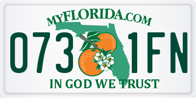FL license plate 0731FN