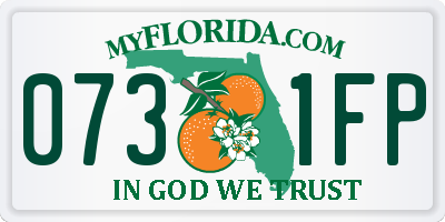FL license plate 0731FP