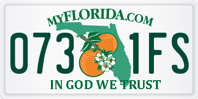 FL license plate 0731FS