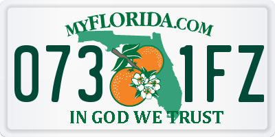 FL license plate 0731FZ