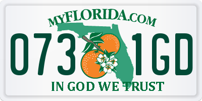 FL license plate 0731GD