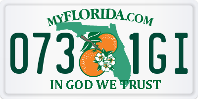FL license plate 0731GI