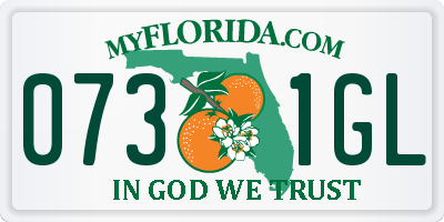 FL license plate 0731GL