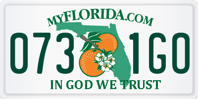 FL license plate 0731GO