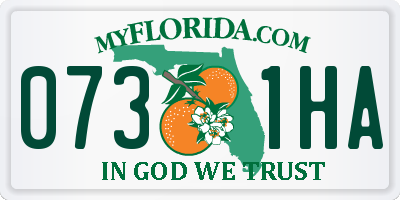 FL license plate 0731HA