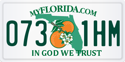 FL license plate 0731HM