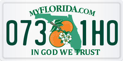 FL license plate 0731HO