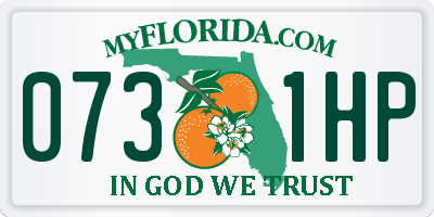 FL license plate 0731HP
