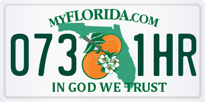 FL license plate 0731HR