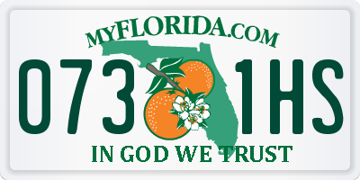 FL license plate 0731HS