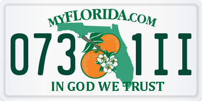 FL license plate 0731II