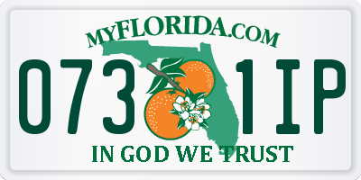 FL license plate 0731IP