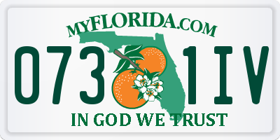 FL license plate 0731IV