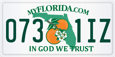 FL license plate 0731IZ