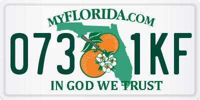 FL license plate 0731KF