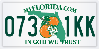 FL license plate 0731KK