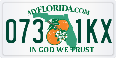 FL license plate 0731KX