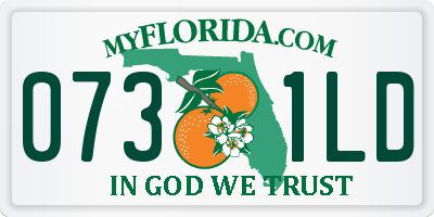 FL license plate 0731LD